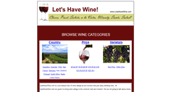 Desktop Screenshot of letshavewine.com